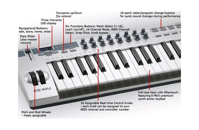 Claviatura MIDI E-Mu Xboard 61
